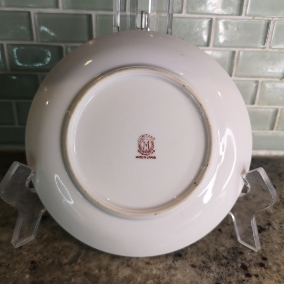 3 for$15 Vintage Noritake 5.5" Handed Painted Nappy Plate With One Handle Japan - Picture 5 of 6